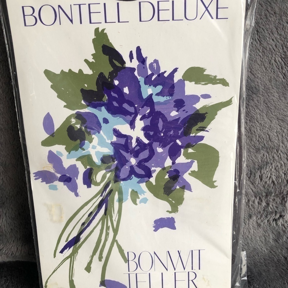 Vintage Bonwit Teller Bontell Deluxe Antron Control Top Pantyhose‎ Black Size B